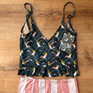 Kortni Jeane Cockatiel Scoop Back Top